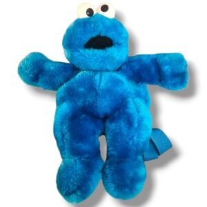 Cookie Monster Backpack 7 inches, Sesame Street, Some Damage To Eye From Storage